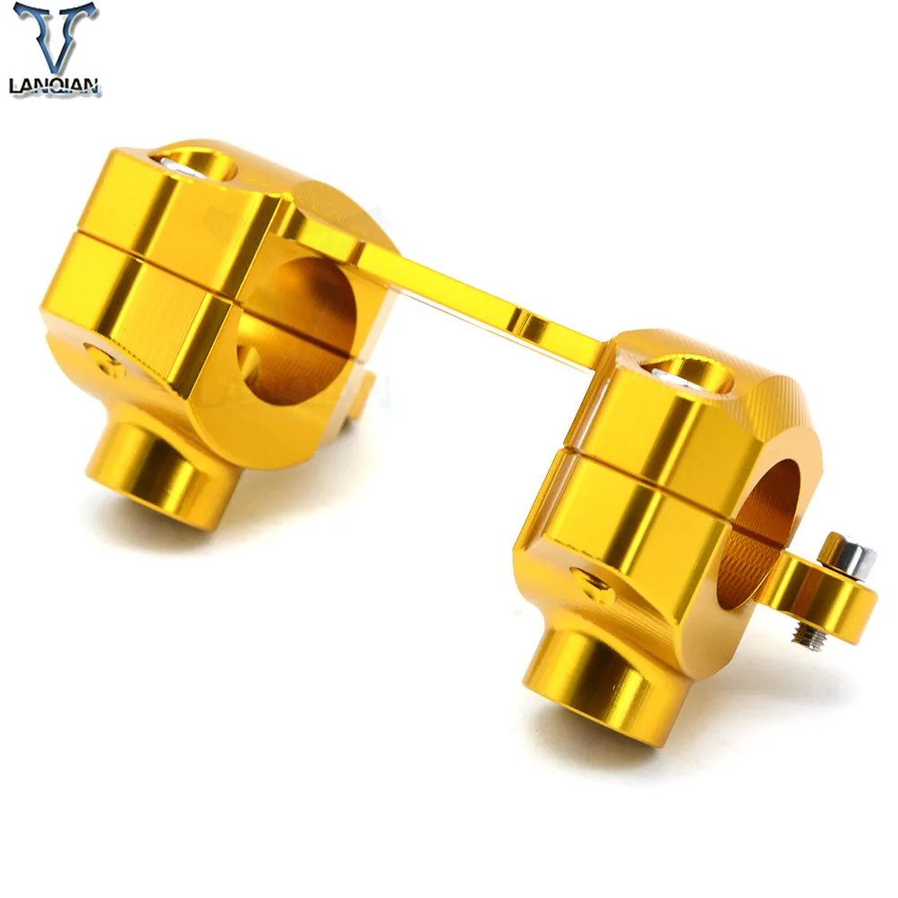 Motorcycle Accessories CNC Aluminum HandleBar Fat Bar Riser Mounts Clamps Motorbike For YAMAHA MT 09 MT-09 2013 2014 2015