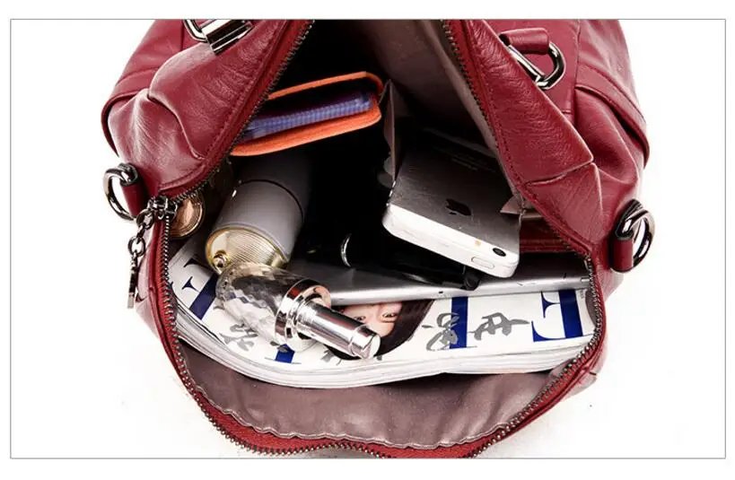 Женский многофункциональный рюкзак, кожаная сумка на плечо с кисточками, Вместительная женская школьная сумка, дорожная сумка для девочек, Mochila L8-125