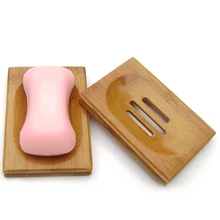 Бамбуковое дерево Ванная комната душ мыло ЛОТОК блюдо держатель для хранения тарелка инструмент наборы для ванной комнаты Прямая