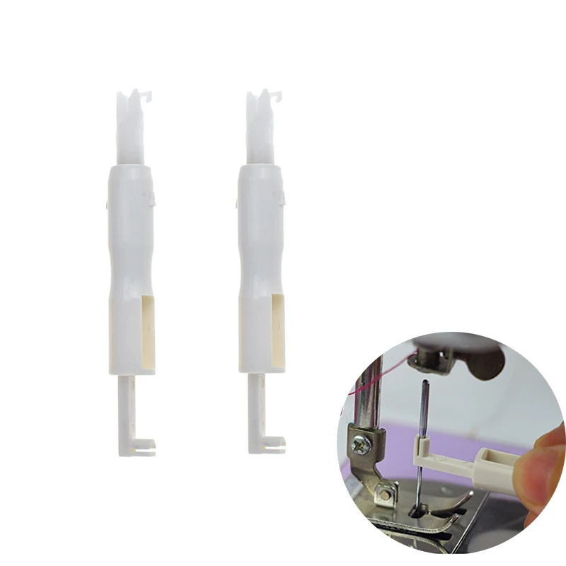

2Pcs Plastic Automatic Needle Threader Thread Guide Machine Sewing Needle Device Domestic Sewing Tool Accessories For Women Gift