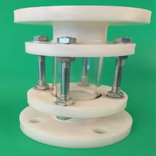 DN25 1-дюймовыечистые этикетки пробки ПВДФ смотровое стекло, Пластик смотровое стекло для защиты от коррозии