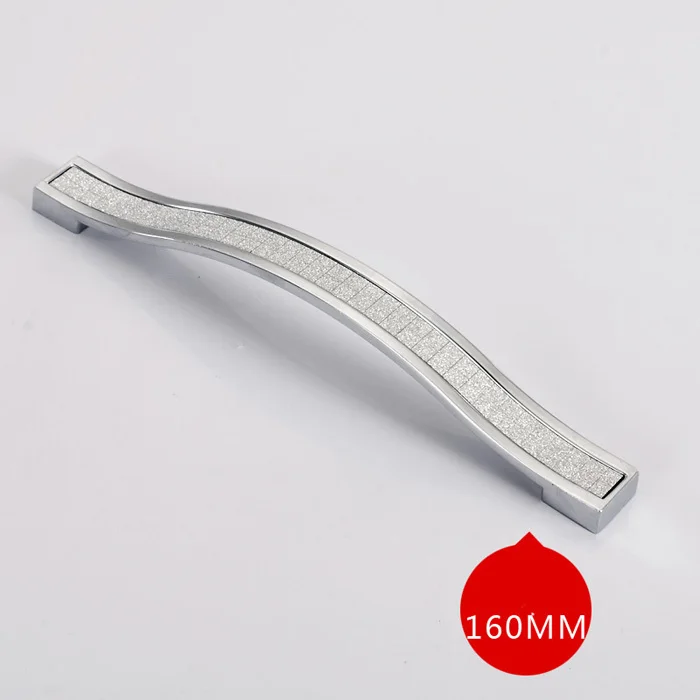 

6pcs 160mm Zinc Alloy Shiny Crystal Door Knobs And Handles Kitchen Bedroom Furniture Dresser Drawer Pulls Cupboard door Handle