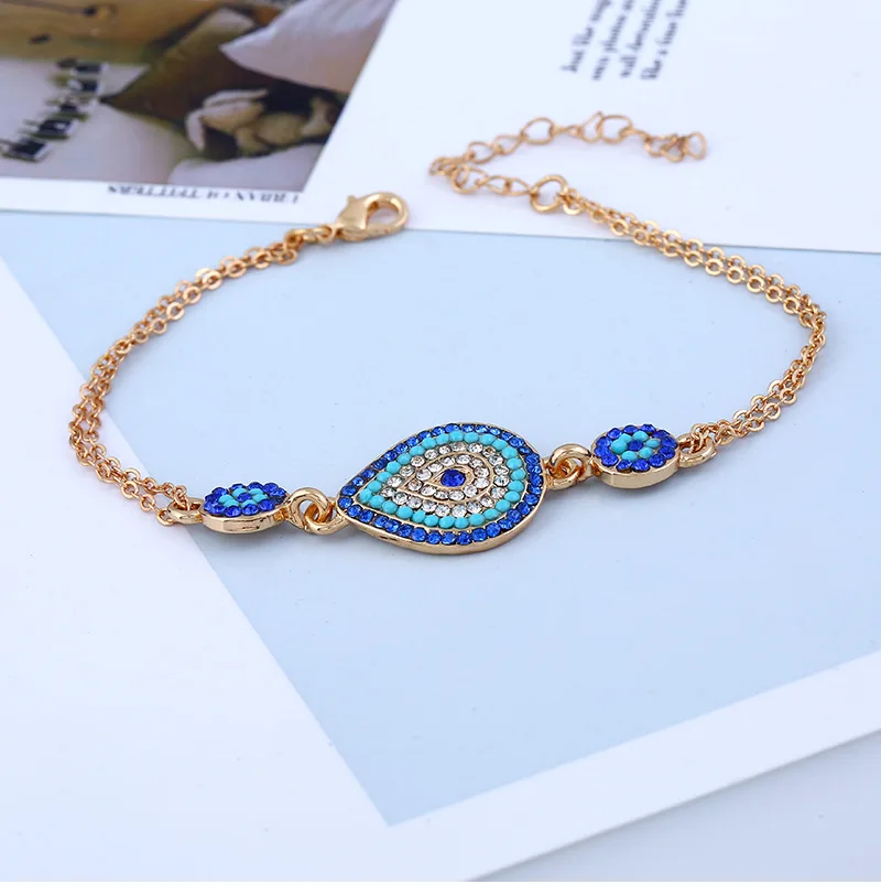 5pcs/set jewelry necklace bracelet drops Turkey blue eye jewelry set