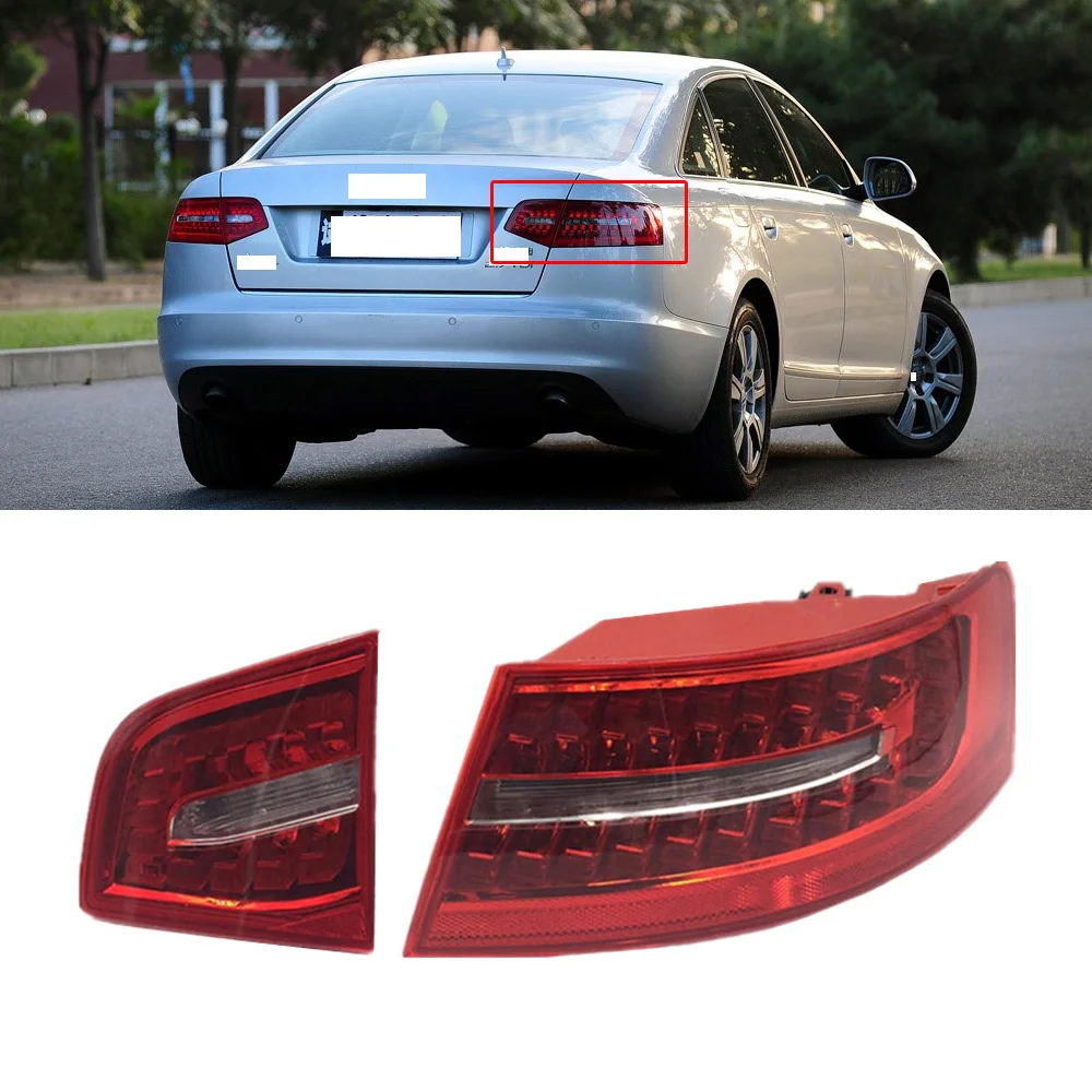 

CAPQX For AUDI A6L 2009 2010 2011 Rear Bumper tail light Brake light warning Parking stop lamp Taillight Taillamp headlight