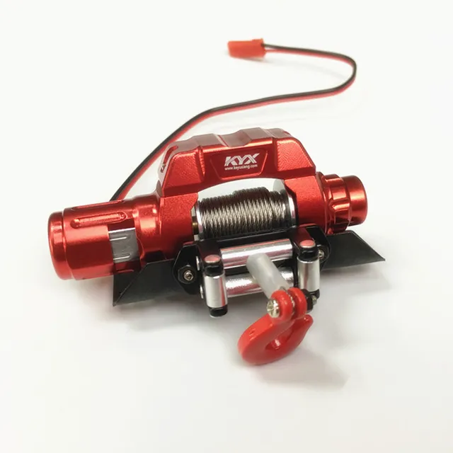 1PC Electric Winch 67*31*29mm Winch 45 50mm Hole Distance Winches with Trailer Hooks for 1/10