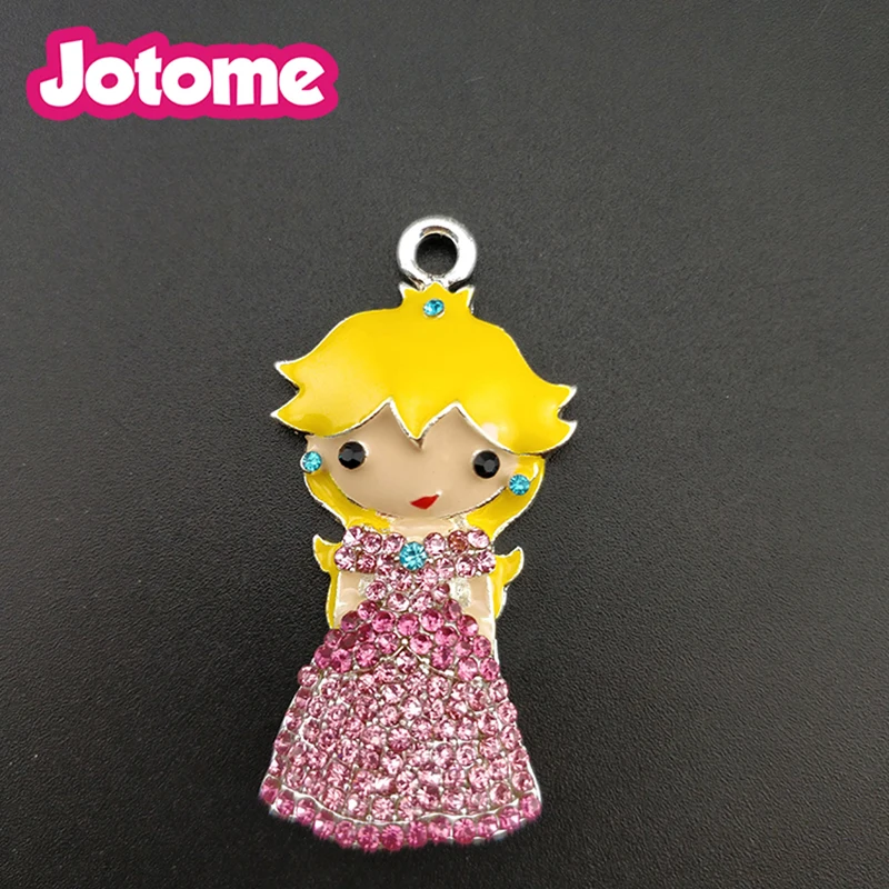 

10PCS/LOT free shipping 45mm peach princess chlidren pendant for Diy
