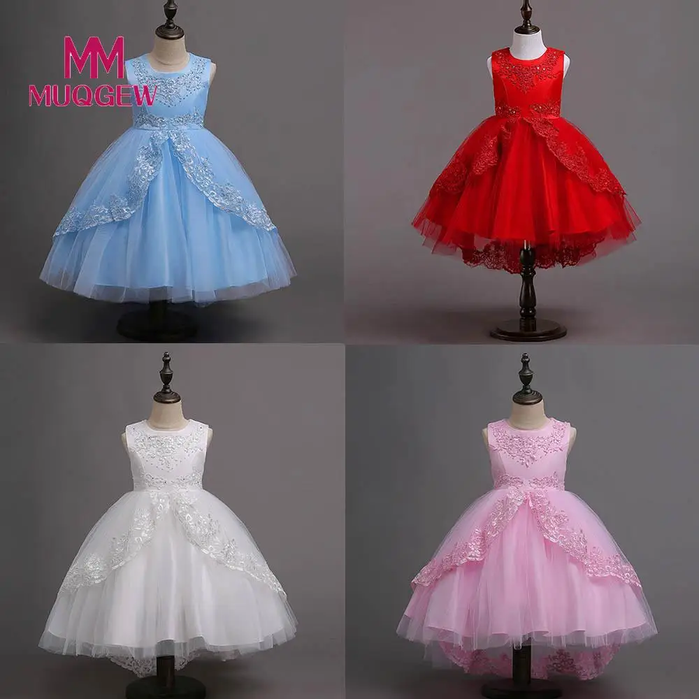 

MUQGEW Toddler Kids Girls Wedding Flower Dress Lace Princess Party Formal Dress Clothes fashion sukienki dziewczynka #sg