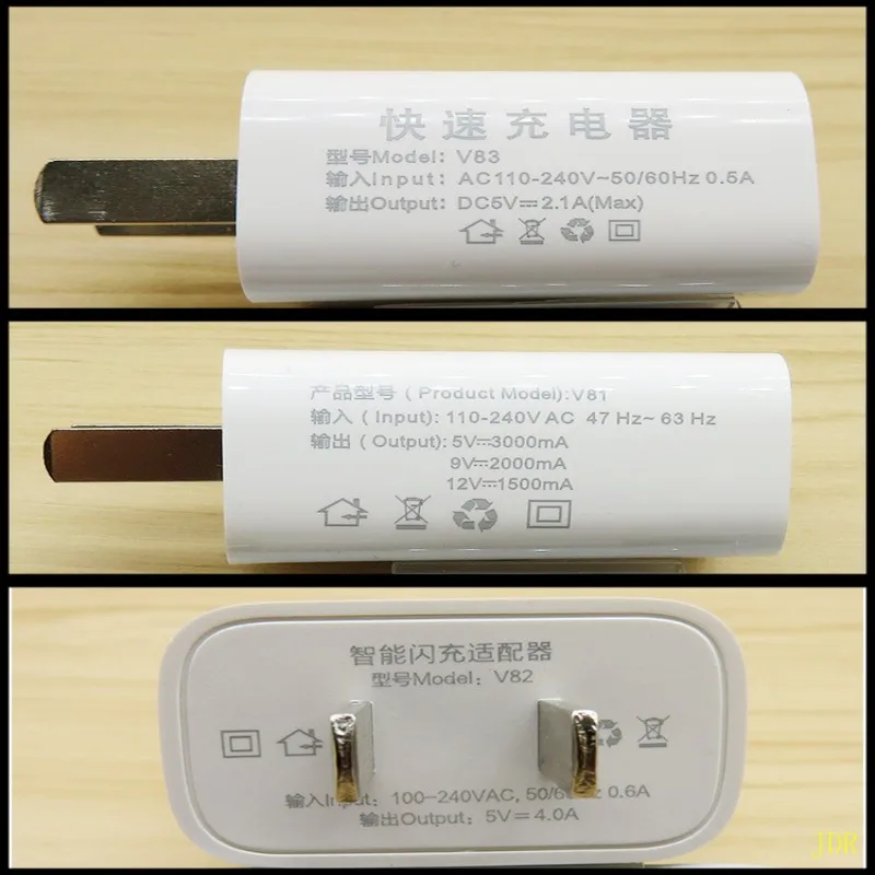 

300Pcs Mobile phone charger USB plug 4A flash charge high speed 3A android phone universal 2A quick charge direct charge