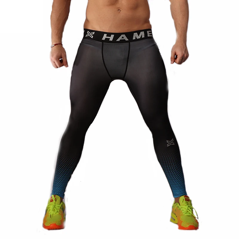 Mens Sport Leggings Running Tights Skinny Gym Fitness Basketball Pants