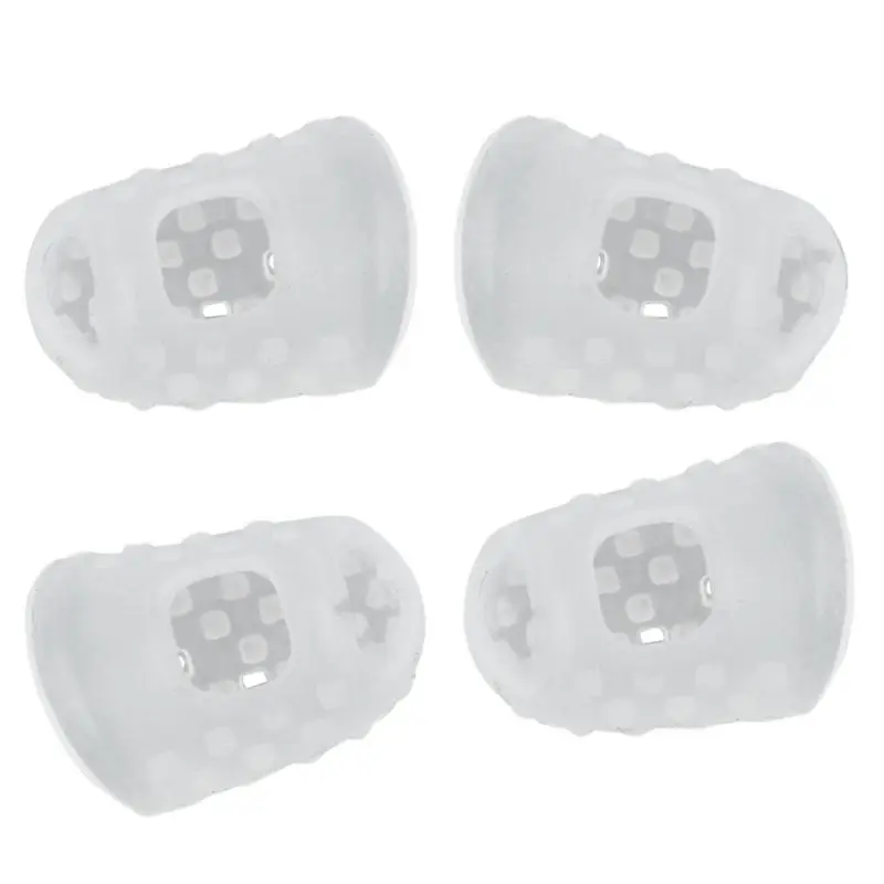 

4pcs New Soft Silicone Guitar Thumb Finger Picks Protector Fingertips (Transparent S)