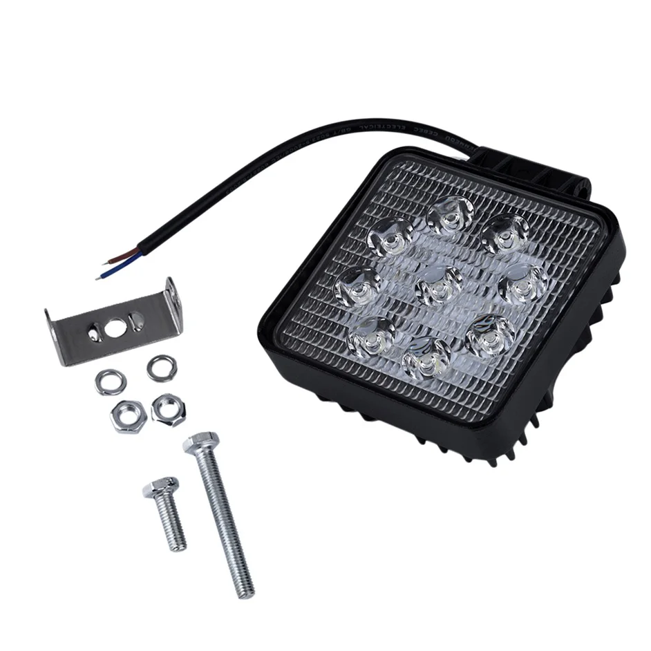 

1pc SUV Epistar 27W LED Work Light Spot Flood Combo Beam Truck Trailer LED Work Light LED Work Light 27W Waterproof Work Light