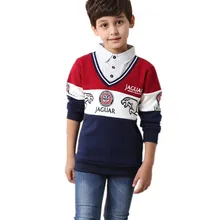 Осенняя блуза для мальчика, рубашка полосатые хлопковые Блузы для подростков, школьные детские футболки для мальчиков, одежда Детские топы, футболки, детская одежда