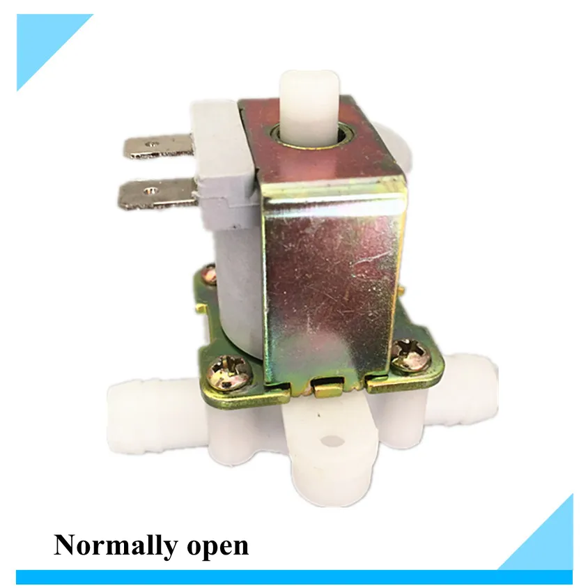 

Free shipping 12Vdc Plastic solenoid valve Normally open 10mm water valve