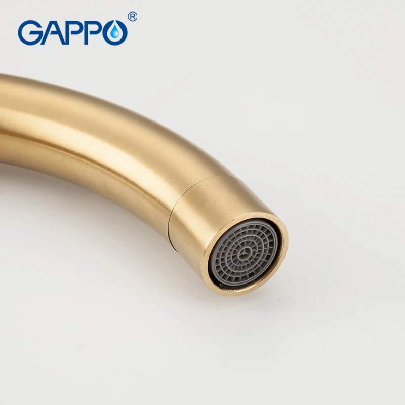 GAPPO kitchen faucet Brushed gold kitchen mixer tap stainless steel water taps deck mounted kitchen waterfall sink faucet GAPPO kitchen faucet Brushed gold kitchen mixer tap stainless steel water taps deck mounted kitchen waterfall sink faucet