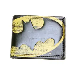 Кошелек «Бэтмен» Винтаж логотип синтетический кожаный бумажник-Billfold мужской кошелек женский кошелек DFT-1146