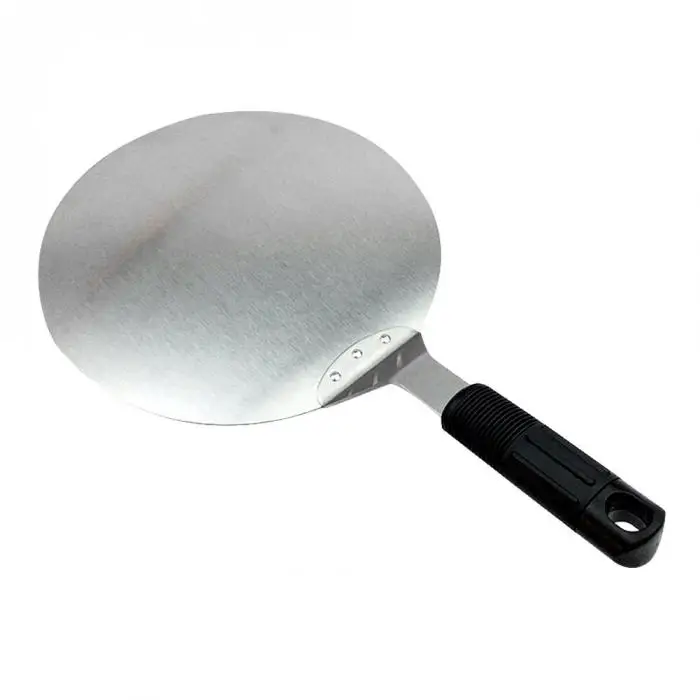 High 10 Inch Circular Stainless Steel Cake Lifter Cookie Spatula Pizza Peel Kitchen Tools UEJ