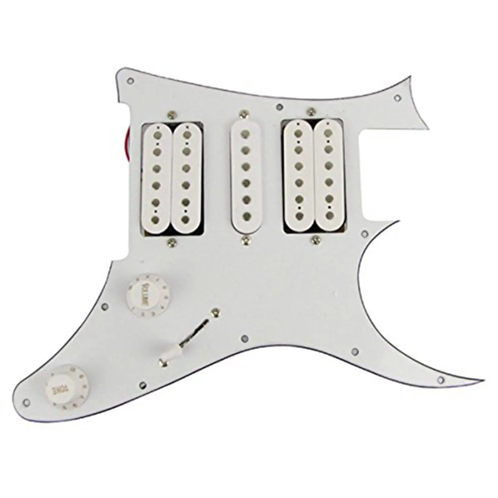 

set 3Ply HSH White Loaded Pickguard Pre-Wired Pickguard For 7V Style Guitar