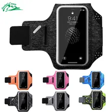 Jeebel Running Armband Waterproof Sports Men Jogging Gym 5.0'' 5.8'' Bag Touch Screen Women Arm Wrist Band Hand Holder Pouch