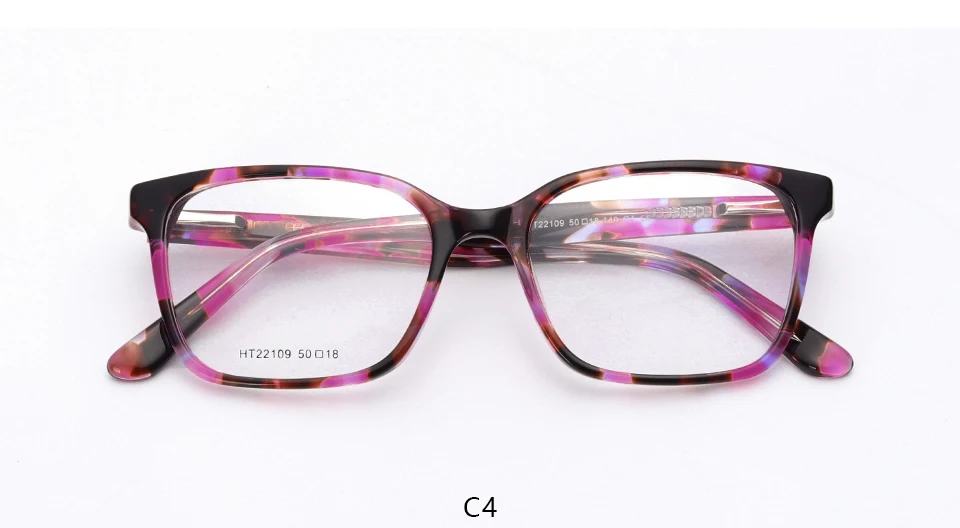 Ацетатная Женская винтажная оправа для очков, прозрачные дизайнерские очки, женские оптические очки# HT22109