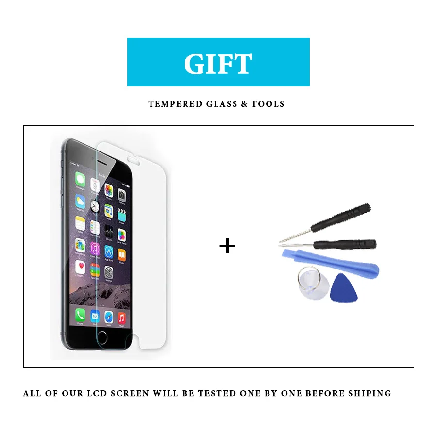 Цена 4,7 дюймов AAAA lcd для iPhone 6 дисплей кодирующий преобразователь сенсорного экрана в сборе для iPhone 6 6G A1549 A1586 A1589 Замена ЖК экрана