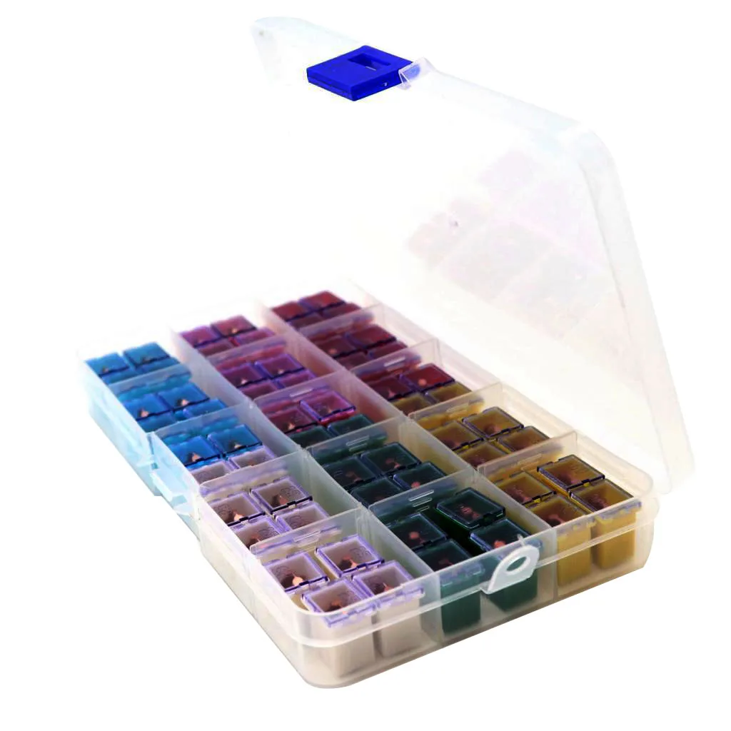 60pcs Car 32V F2829-Z JCASE Box Shaped Fuse Kit 20A 25A 30A 40A 50A 60A
