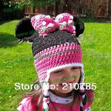 ; Милая вязаная шапка для девочек; хэндмейд для новорожденных; детские зимние шапки