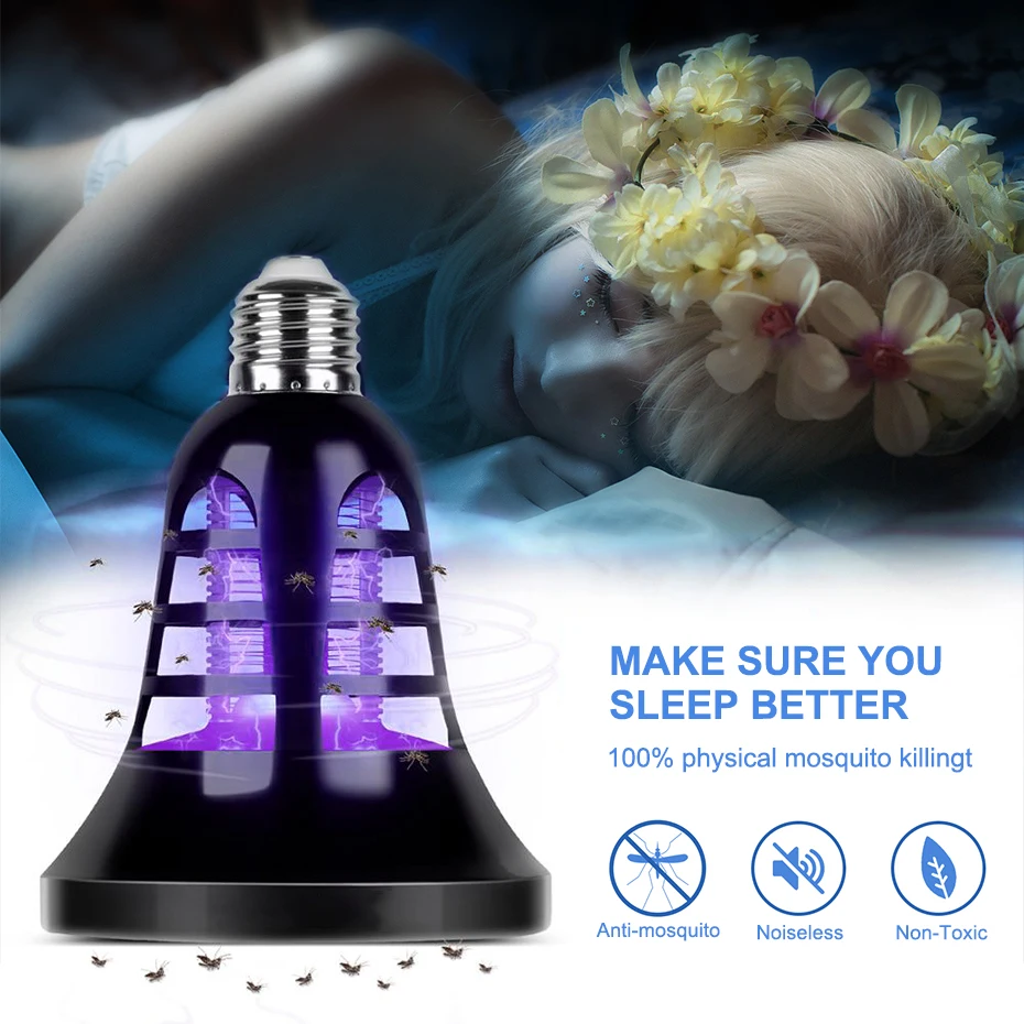 

USB Anti Mosquito killer lamp Repellent Bug Trap Light LED anti moustique without radiation Non-toxic UV LED Insect Killer