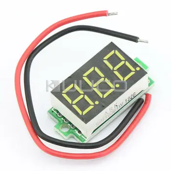 

0.36"Mini Car Motorcycles Voltage Monitor Digital Panel Mount Volt Meter White LED 3.2-30V DC Voltmeter Battery Tester