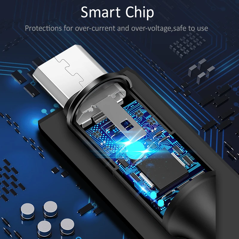USAMS الأصلي الهاتف المحمول المصغّر usb كابل مزامنة كابل نقل بيانات مايكرو كابل يو اس بي لسامسونج xiaomi هواوي شاحن هاتف محمول يعمل بنظام تشغيل أندر...