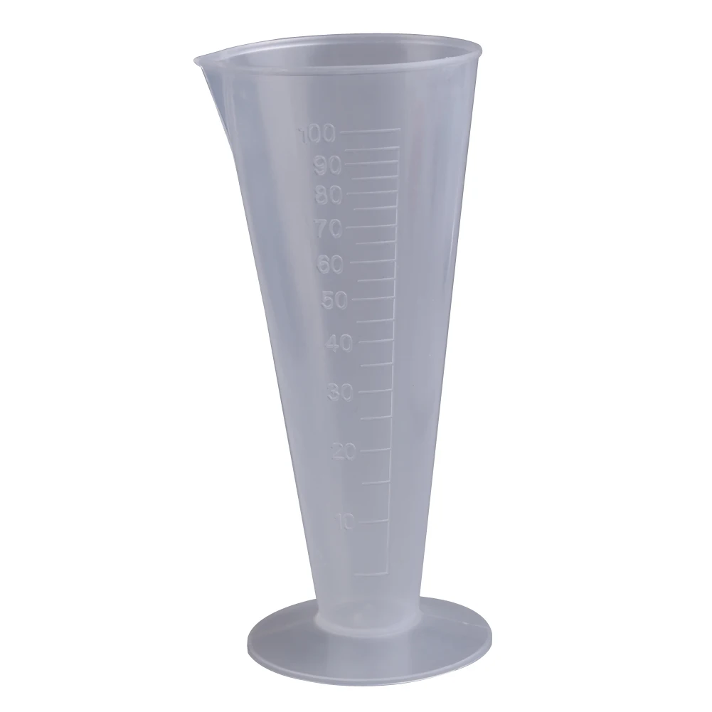 

Newest Conical Graduate Plastic Measuring Cup 100ml Round Base Lot 24