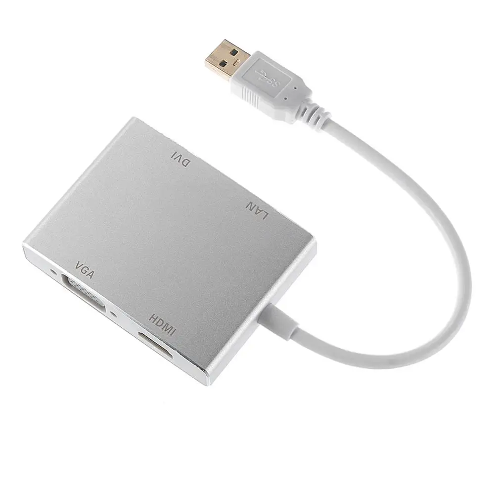 EastVita USB powered 3 0 к HDMI VGA DVI + RJ45 1080P расширитель внешняя Видеокарта адаптер для Windows10/8.X/