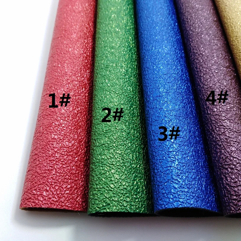 3PCS 21x29cm Pearlized Embossed PU Leather Synthetic Leather Artificial