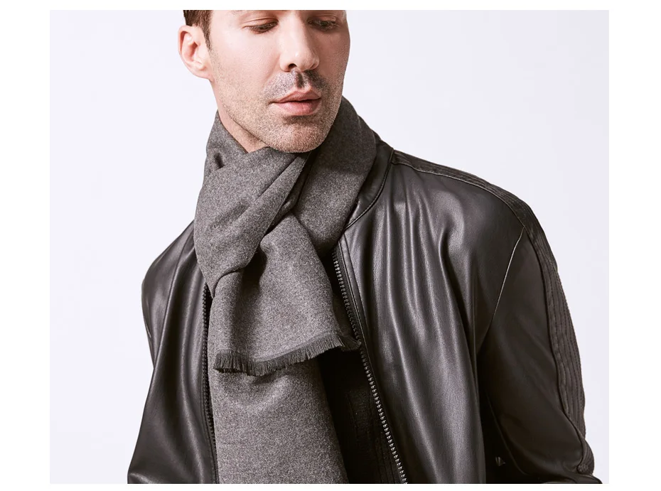 men scarf style VIANOSI Man Solid Winter Scarves Fashion Long Cotton scarf Men soft warm Wraps VA246 mens linen scarf