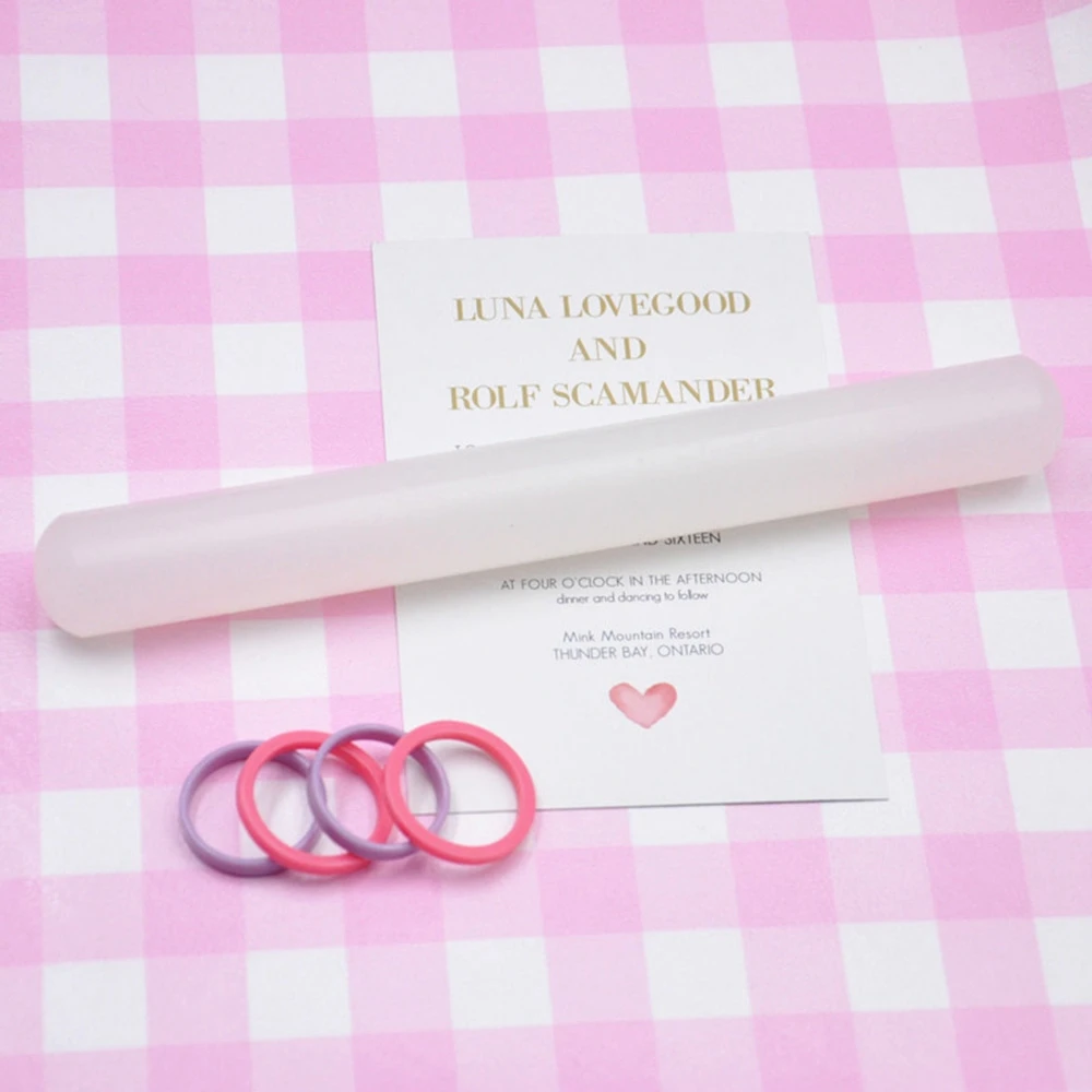 2 Pcs Solid Acrylic Roller Rolling Pin Sculpey Polymer Clay Art Craft Accesso w0