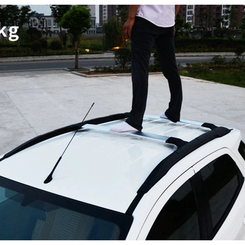 Автомобильный Стайлинг для Ford Ecosport 2013- алюминиевый сплав боковые брусья поперечные рельсы на крышу багажника Багажник 2 шт