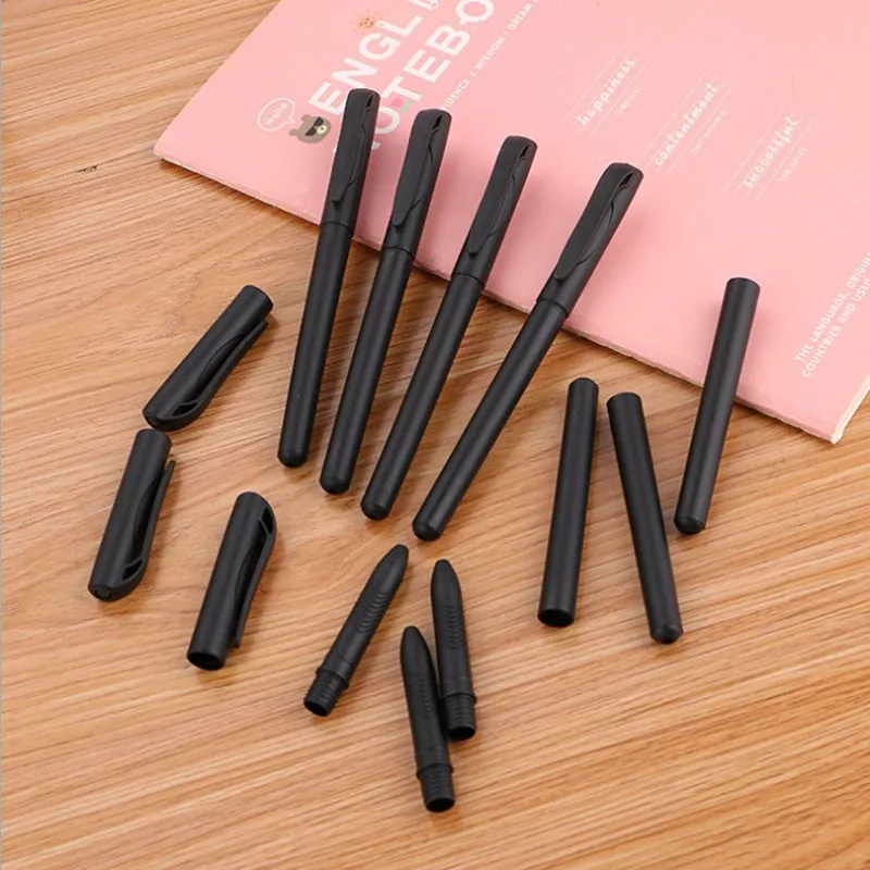 

New black pen PP disappearing pen box ordinary gel pen red blue black pen universal dry stick school office stationery