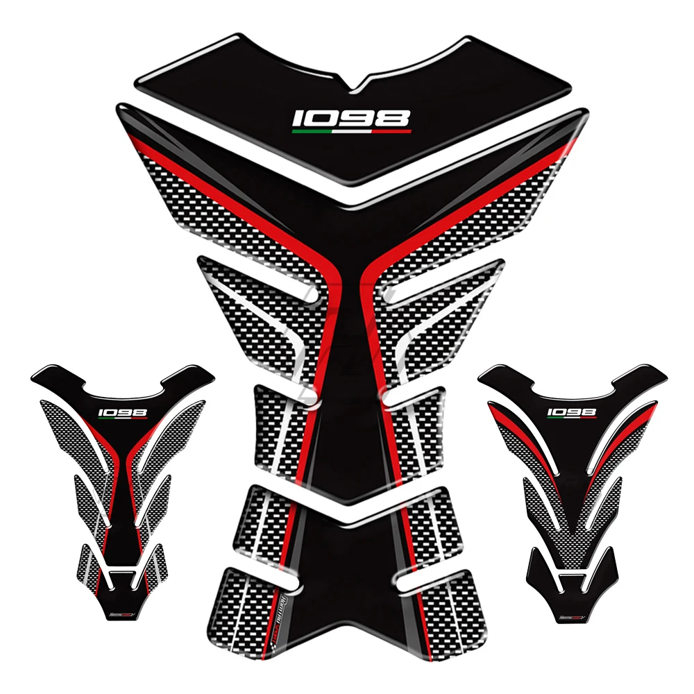 

3D Motorcycle Tank Pad Protector Case for Ducati Streetfighter 1098 1098R 1098S Tankpad Decals
