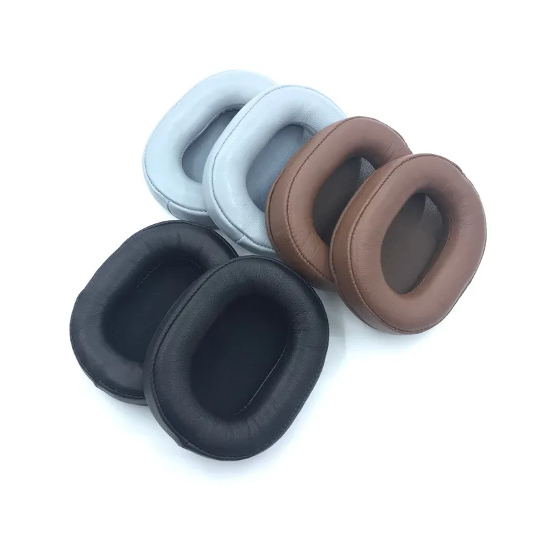 Sheepskin Genuine Leather Memory Foam Ear Pads Cushions for Audio Technica MSR7 M50X M40X for Sony MDR 7506 MDR V6 Headphones 5 
