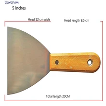 5 дюйм(ов) 20 см Многофункциональный марганцевой стали Шпатлёвки Ножи лезвие Антикоррозийная шпатель для штукатурки высокой полированной протрите скребок Инструмент