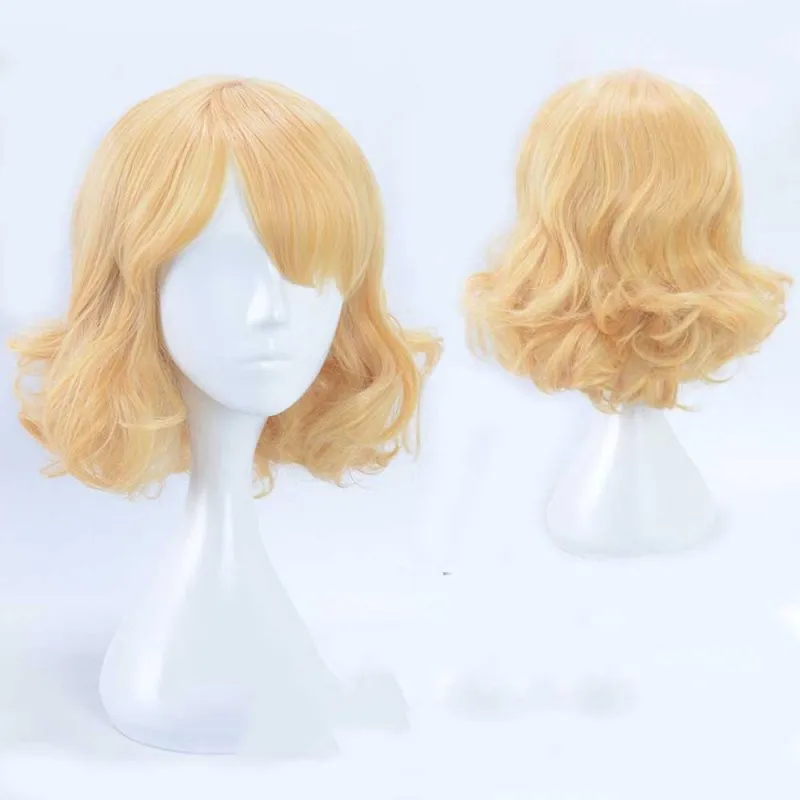 

Vocaloid 2 Kagamine Rin Short Yellow Wig Cosplay Halloween Role Play
