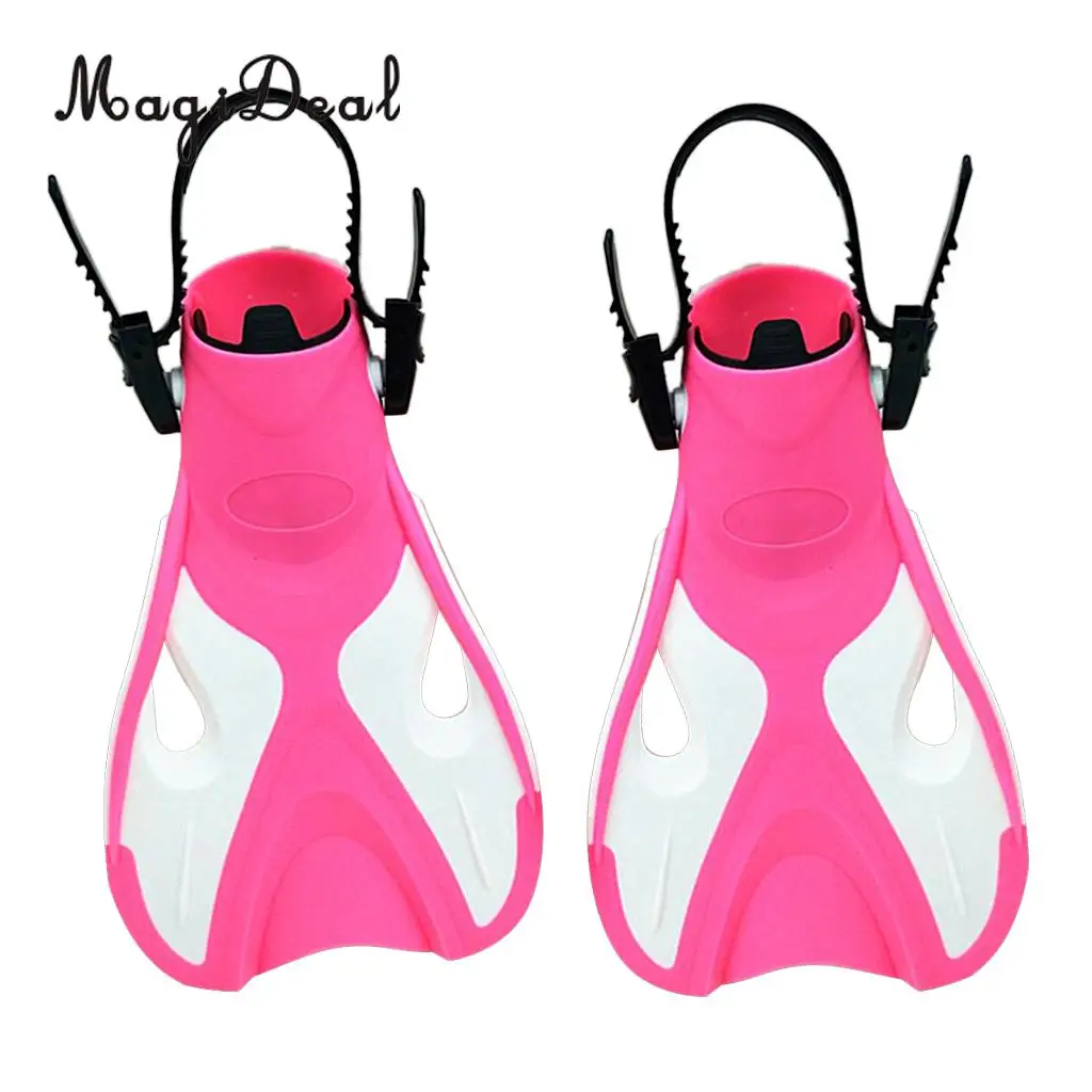 MagiDeal 1 Pair Kids Swim Fins Floating Training Fins Flippers with