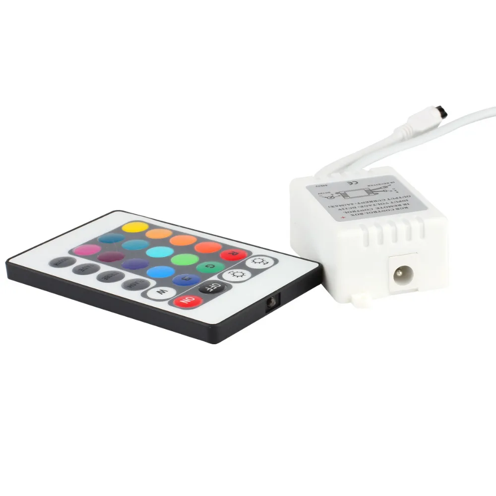 RGB LED Controller Wireless Dimmer DC 12V 16 Static Colors 4 Modes 24 Keys IR Remote Controller for Flexibel RGB LED Strip Light