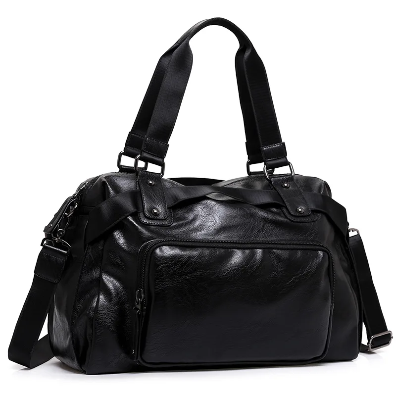 Новые кожаные дорожные сумки для мужчин большой емкости переносные мужские сумки на плечо мужские сумки винтажные дорожные сумки