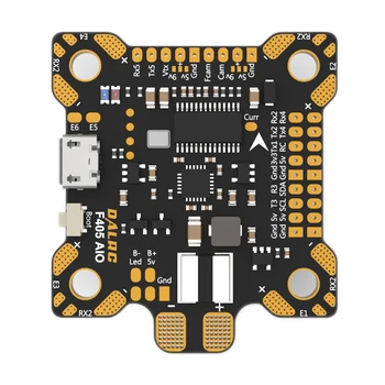 

DALRC F405 AIO Betaflight F4 Flight Controller MCU STM32F405 MPU6000 OSD 9V/1.5A 5V/2A BEC 200A PDB For RC Models Multicopter