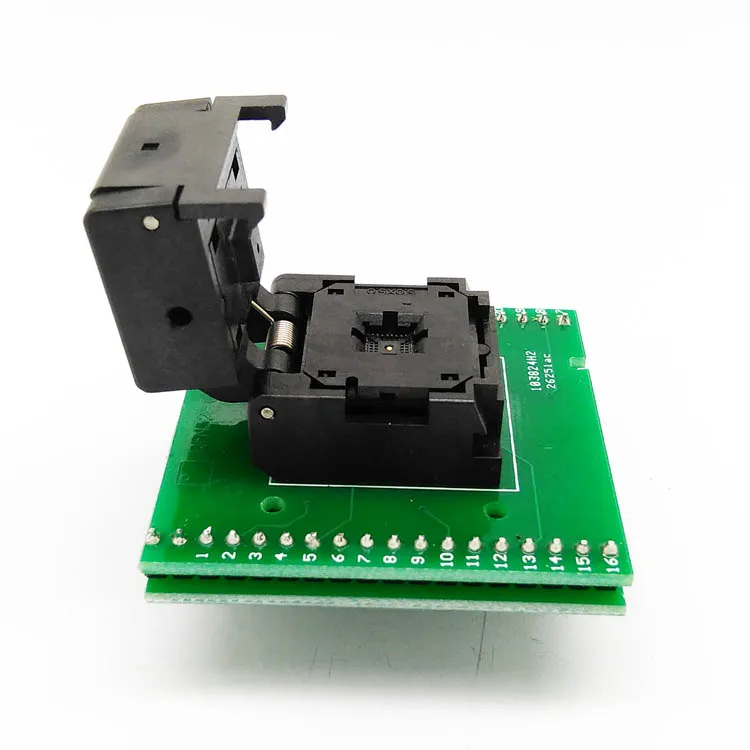 

QFN32 MLF32 IC Pitch 0.5 IC550-0324-007-G Burn in Test Programmer Socket Clamshell Chip Size 5*5 Flash Adapter