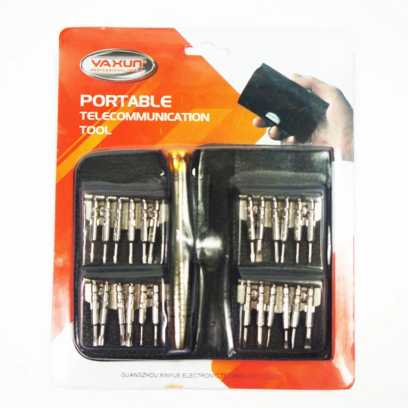 Best quality Portable tools set 25pcs/set Screwdriver Tool Kit 6025 for