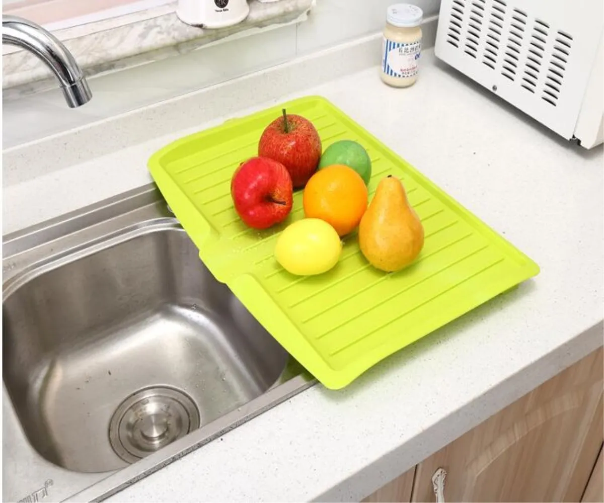 Новая сушилка для кухни пластиковая сушилка для посуды лоток большая сушилка над раковиной Worktop Органайзер сушилка для посуды