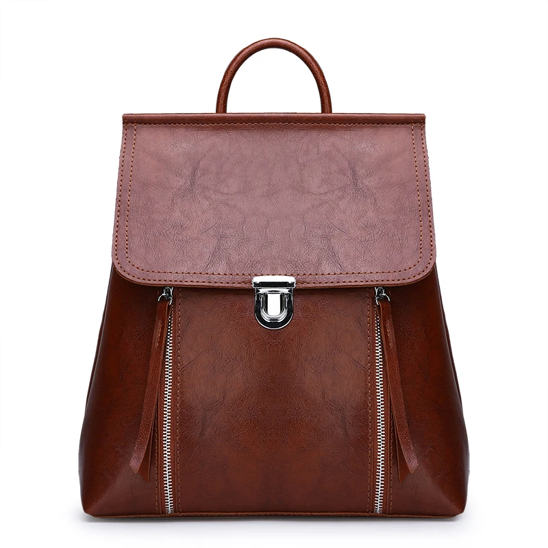 

2018 vintage women backpacks female Brand youth pu leather school bags for teenager girls leisure travel shoulder bags mochila