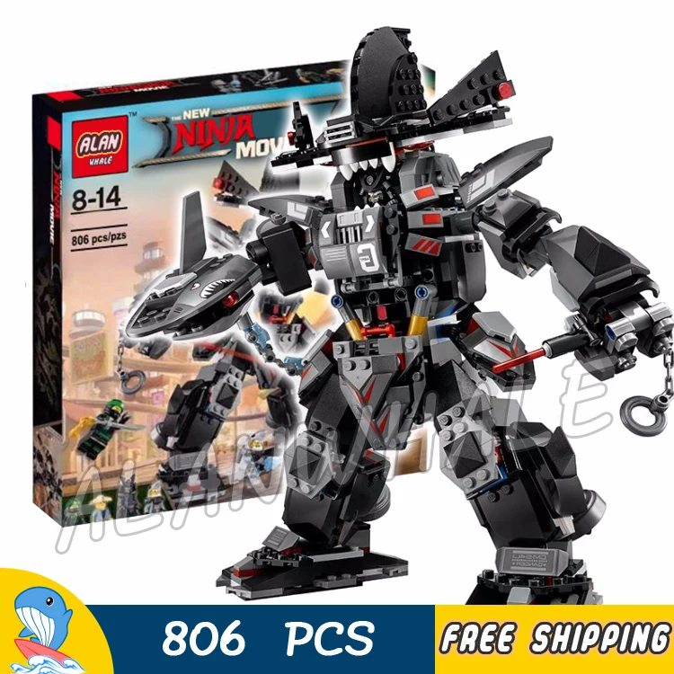 

806pcs Ninja Garma Mecha Man Samurai Mech Robots 10719 Figure Building Blocks Children Assemble Toys Compatible With LegoING