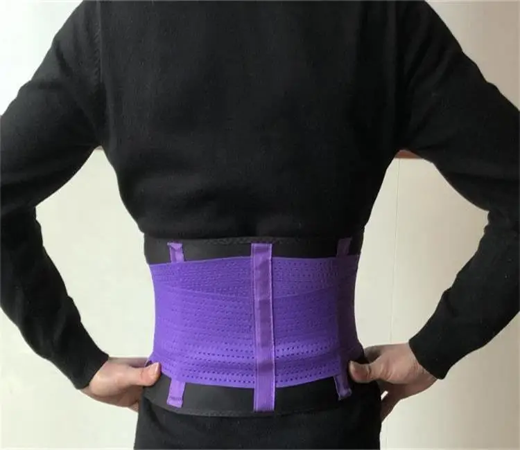 Тренажер для талии формирователь колумбийский пояса утягивающие пояса женские пояс для фитнеса латексный корсет для тела Вес потери Фаха - Цвет: purple
